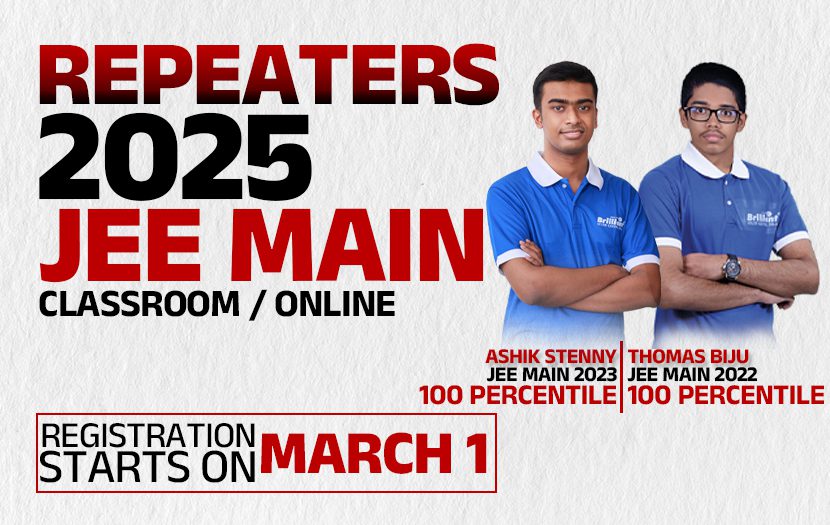 Repeaters 2025 JEE Main – One Year Programme