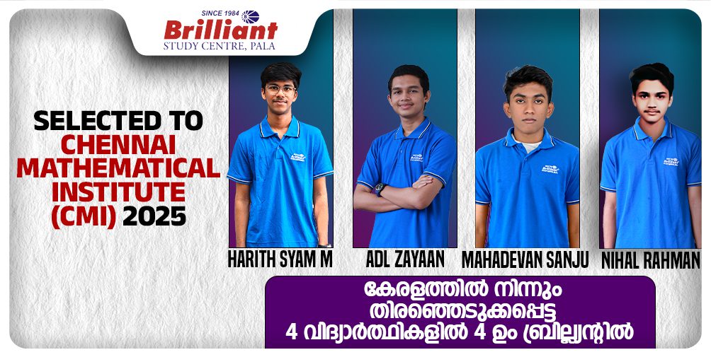 The Brilliant Phenomenon 2.0: Kerala’s Entire CMI 2025 Selection Hails from Brilliant Pala