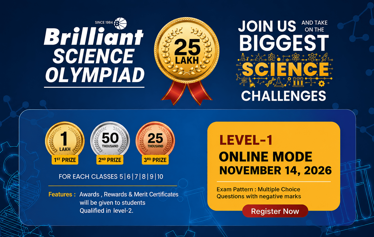 BRILLIANT SCIENCE OLYMPIAD (BSO) 2027